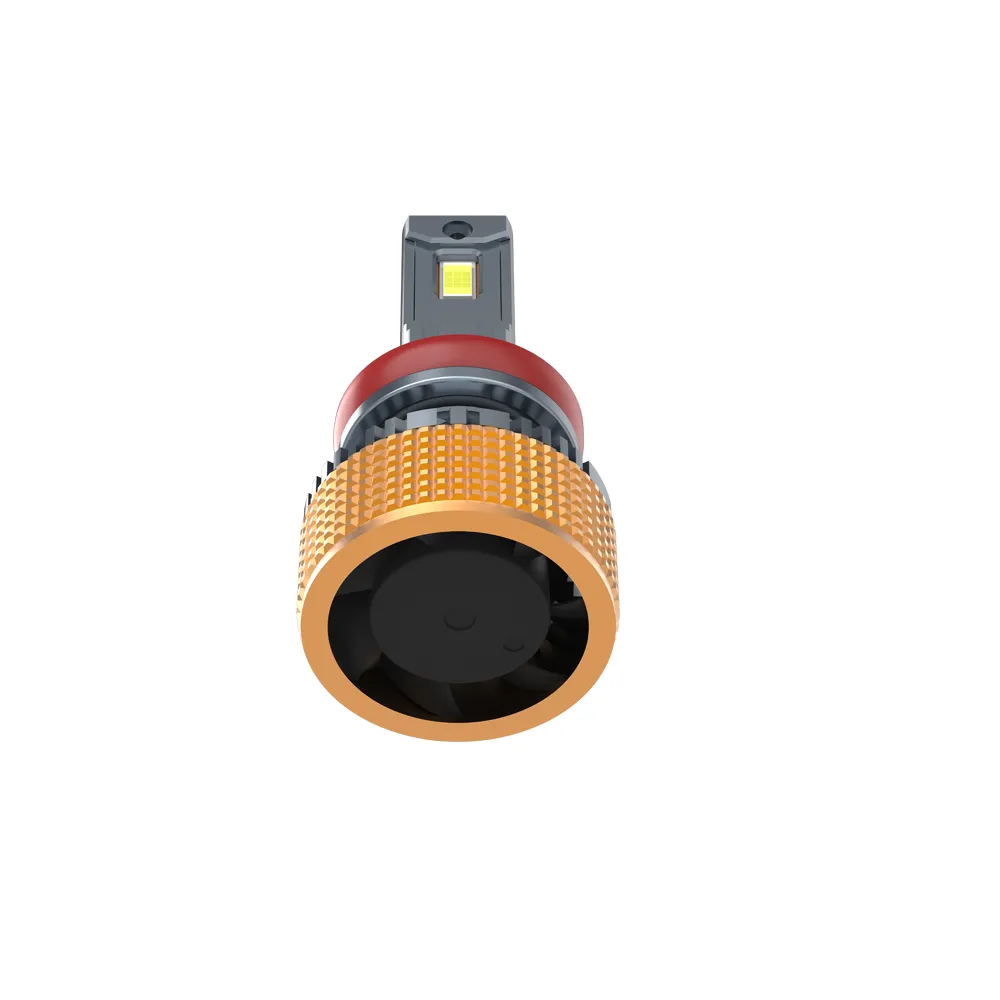 M7 LED headlight viewed from the base
