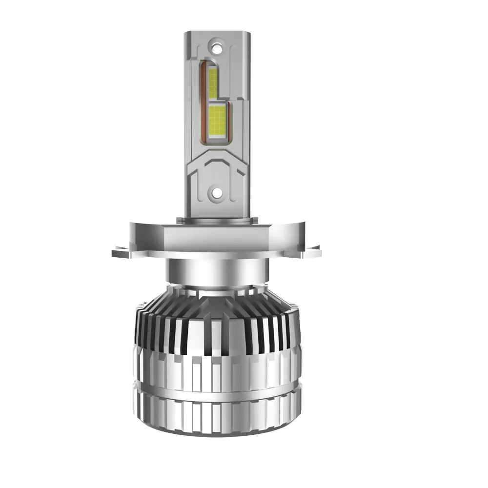 M7 LED headlight bulb in silver finish